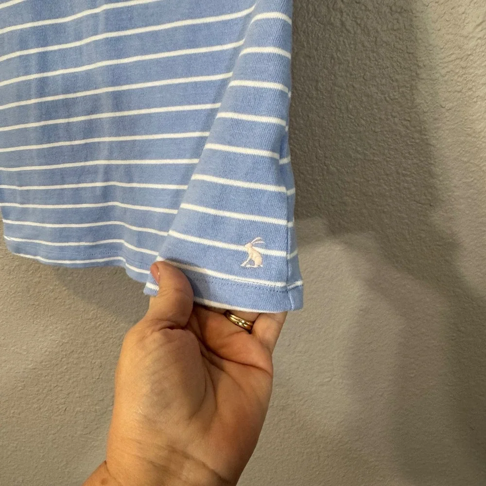 Joules Girl's Size 2T Blue Striped Sun Patch Rosalee T-Shirt Dress‎